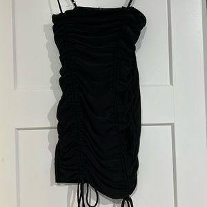 Black mini dress
